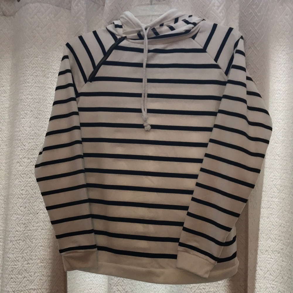 Black and White Stripes Hoodie